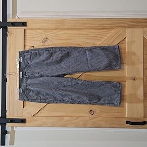 Lee | Navy Striped 100% Cotton Croped Pants | Size 10